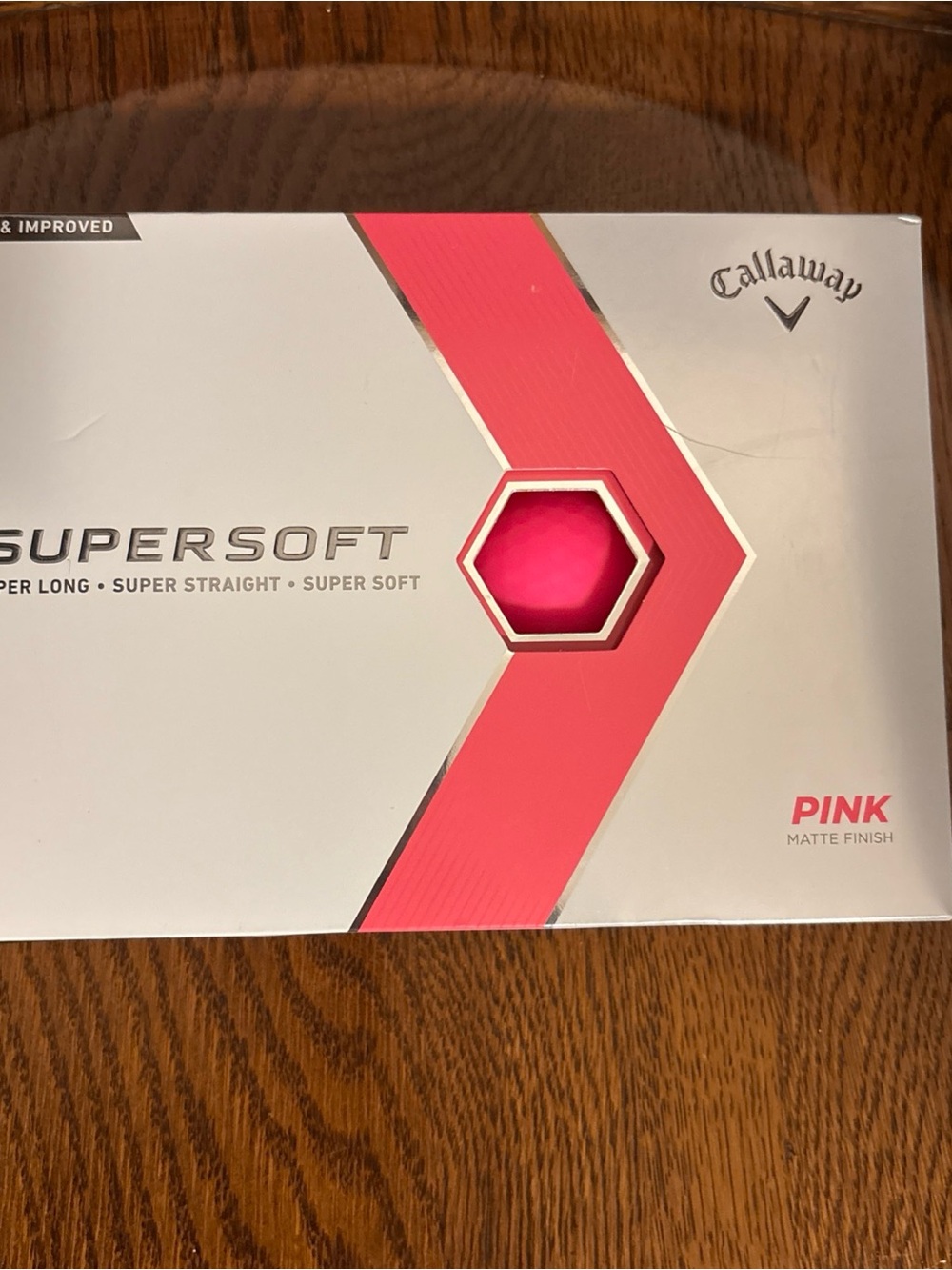 Callaway Supersoft Pink and White Golf Ball Box